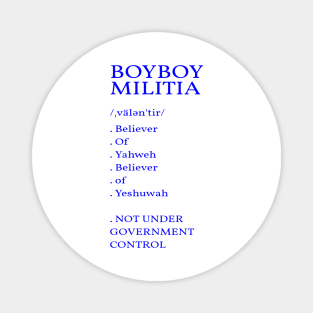 Boyboy Militia Dictionary collection (blue) Magnet